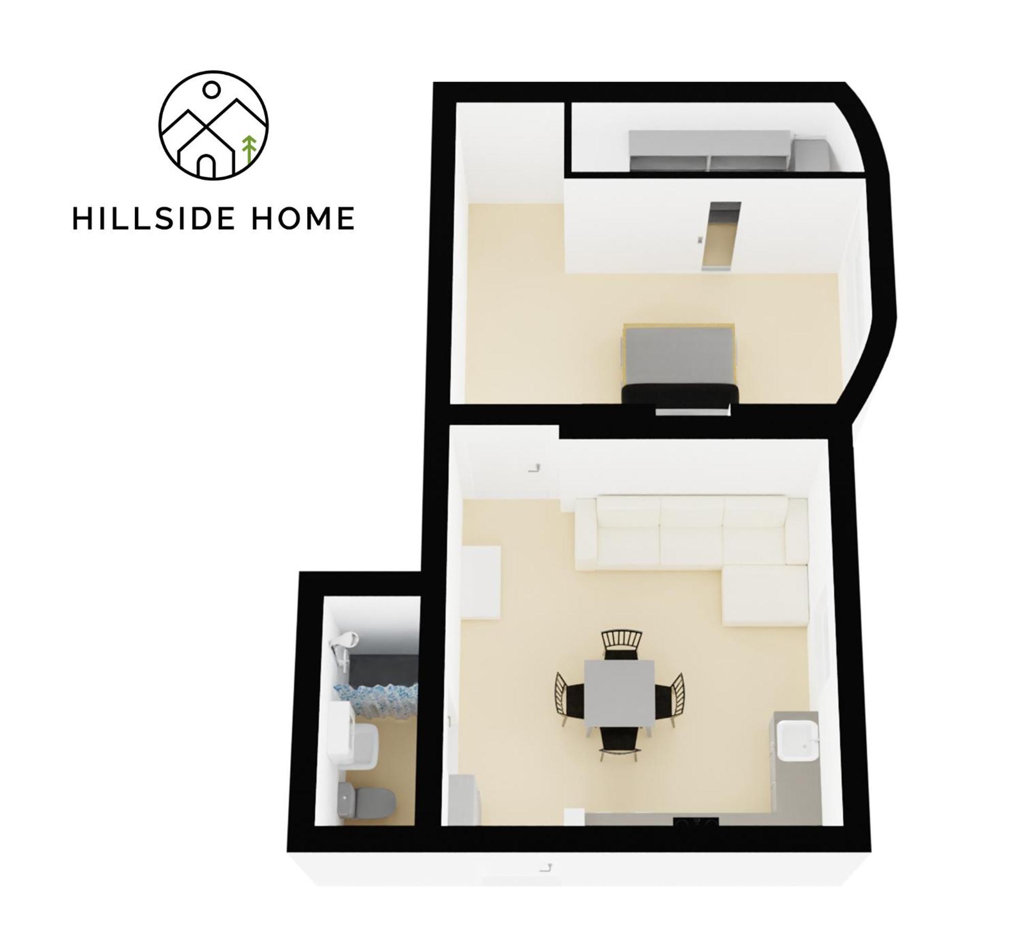 Cozy Hillside In With Patio Apartment
